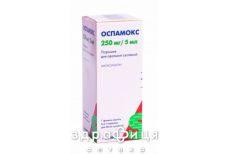 Оспамокс порошок для суспензії для перорального застосування 250мг/5мл 60мл антибіотики