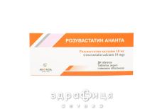 Розувастатин ананта таб п/о 10мг №30 препараты для снижения холестерина