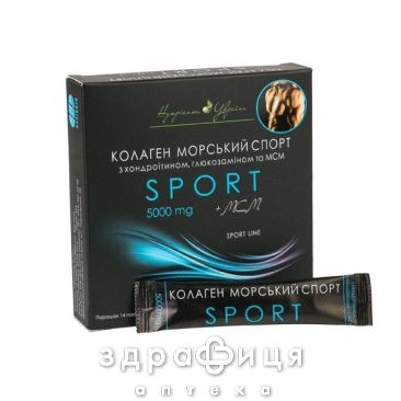 Коллаген спорт с хондроитином глюкозамином и мсм пор 5000мг №14 хондропротекторы