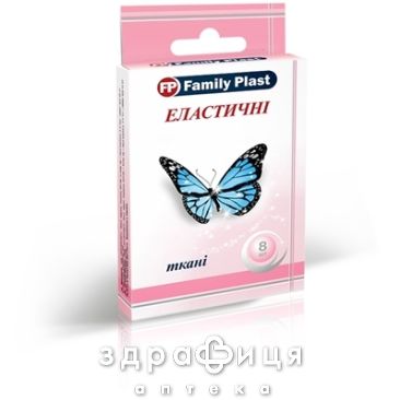Пластир Family Plast бакт на ткан.осн.еласт.25*72мм №8 бактерицидні