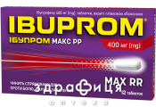 Iбупром макс pp таб в/о 400мг №12 знеболююче
