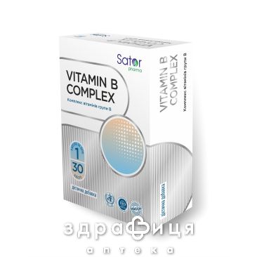 Sator pharma вітамін B комплекс капс №30 вітаміни групи В