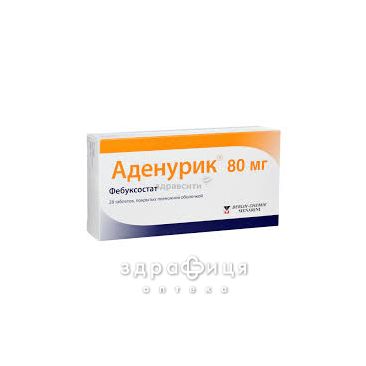 Аденурик таб п/о 80мг №28 нестероидный противовоспалительный препарат
