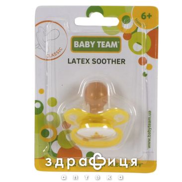 Baby team пустушка класична латекс 3222