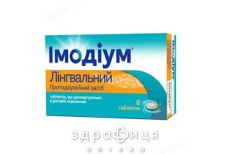 Iмодiум лiнгвал таб 2мг №6 таблетки від проносу (діареї) ліки