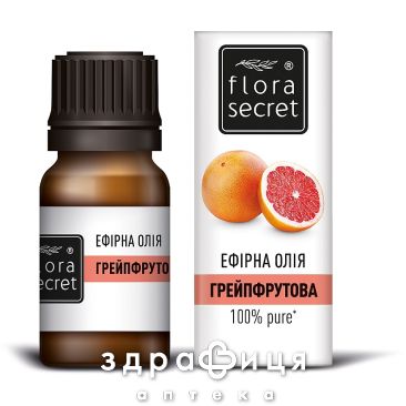 Олiя ефiрна натуральна тм &quot;flora secret&quot; 5 мл грейпфрутове