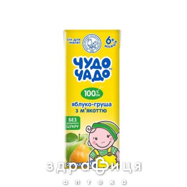 Дитяче харчування Чудо-чадо сік яблуко/груша з м'якот б/цукр 200мл