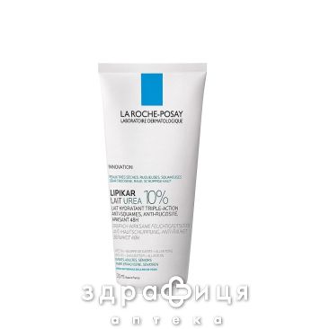 La roche posay ліпікар урея 10% молочко зволож з моч п/сух/лущен/огруб шкіри 200мл мв546100