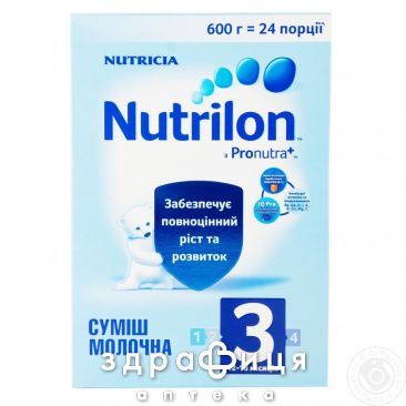 Nutricia (Нутриция) нутрилон-3 смесь молочная с 12 мес 600г