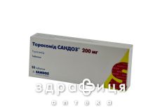 Торасемiд сандоз таблетки 200мг №20 - сечогінні та діуретики