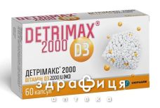 ДД ДЕТРІМАКС 2000 КАПС №60 вітамін Д (D)