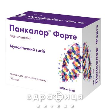 ПАНКАЛОР ФОРТЕ ГРАН Д/ОРАЛ Р-НУ 600МГ 3Г №30 ліки від застуди