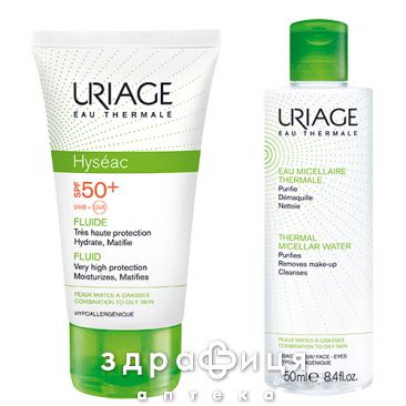 Урьяж набор исеак флюид солнцезащ крем spf30 50мл+терм вода50мл 15000467n1