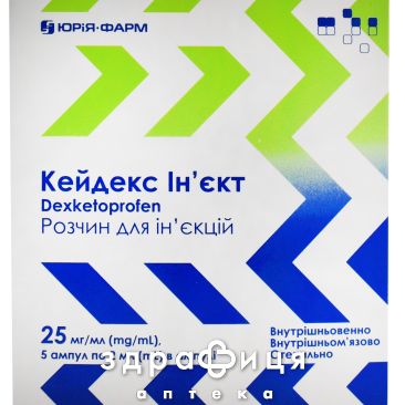 Кейдек р/р д/ин 25мг/2мл №5 анальгетики