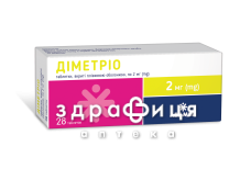 Диметрио таб п/о 2мг №28 гормональный препарат