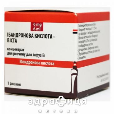 Ибандроновая к-та Виста р-р д/ин 1мл/мл 6мл №1 хондропротекторы