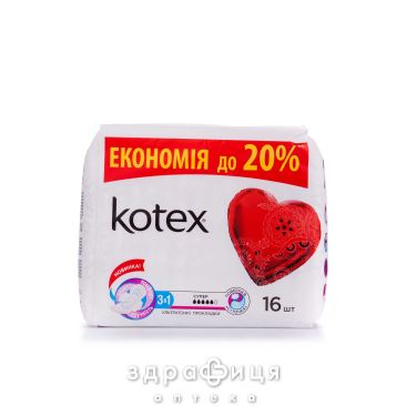 Прокл Kotex (Котекс) ultra super dry №16 Гигиенические прокладки