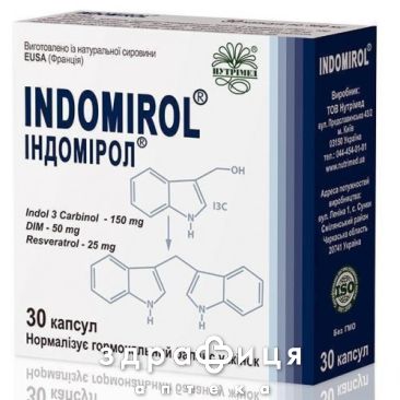Iндомирол капс №30 таблетки від мастопатії