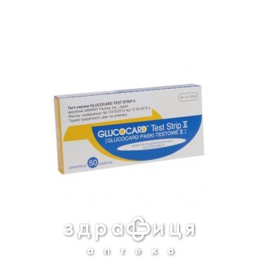 Тест-смужки test strip ii для glucocard тест-смужки №50