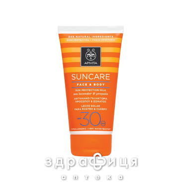 Apivita (Апивита) (Апивита) suncare молочко солнцезащ д/лица/тела с кермек/проп spf30 150мл - 2