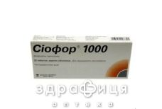Сiофор 1000 таблетки в/о 1000мг №30 (15х2) бл