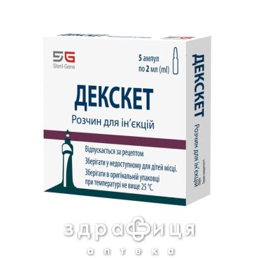 Декскет р-р д/ин 25мг/мл 2мл №5 обезболивающее