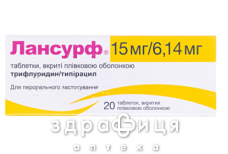Лансурф 15/6.14мг таб в/о №20
