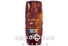 Біокон олія-спрей актив засмаги spf-6 165мл 240036